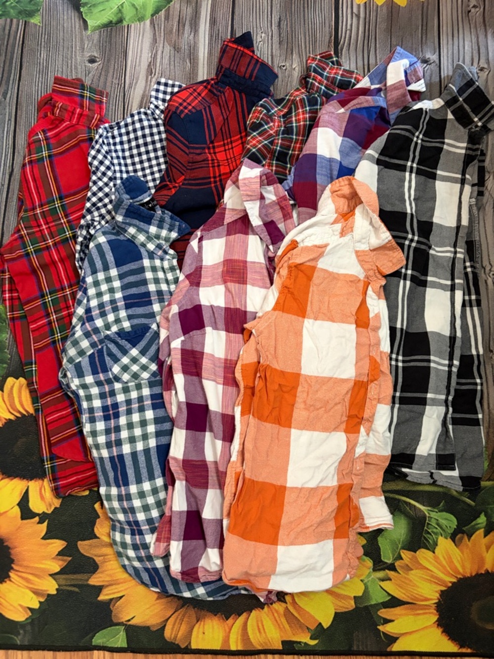 Plaid Button-Up Shirt Bundle